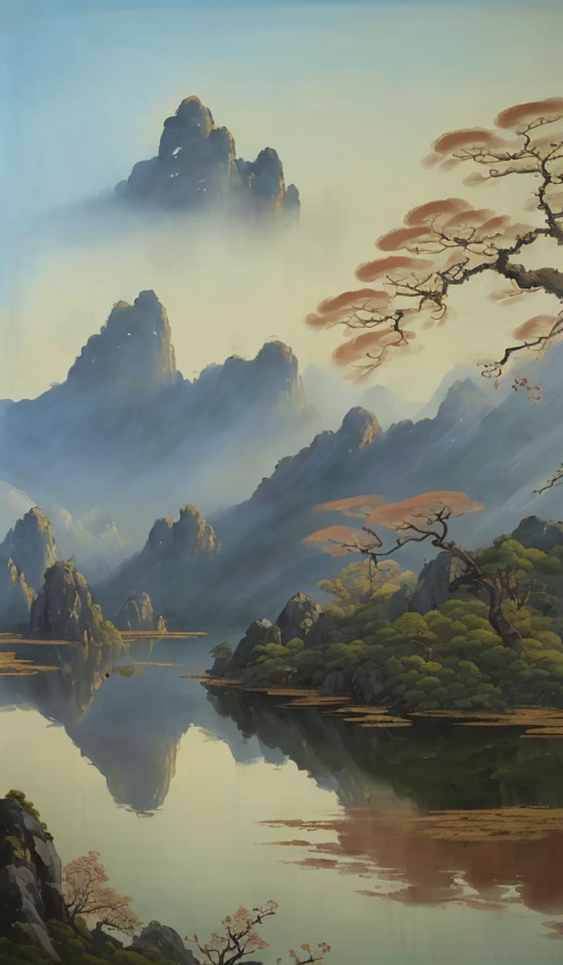 02215-2366430257-guofeng,chinese style,((summer, Huangshan National Park,painting antient arts style,traditional Chinese painting,painting lake a.png